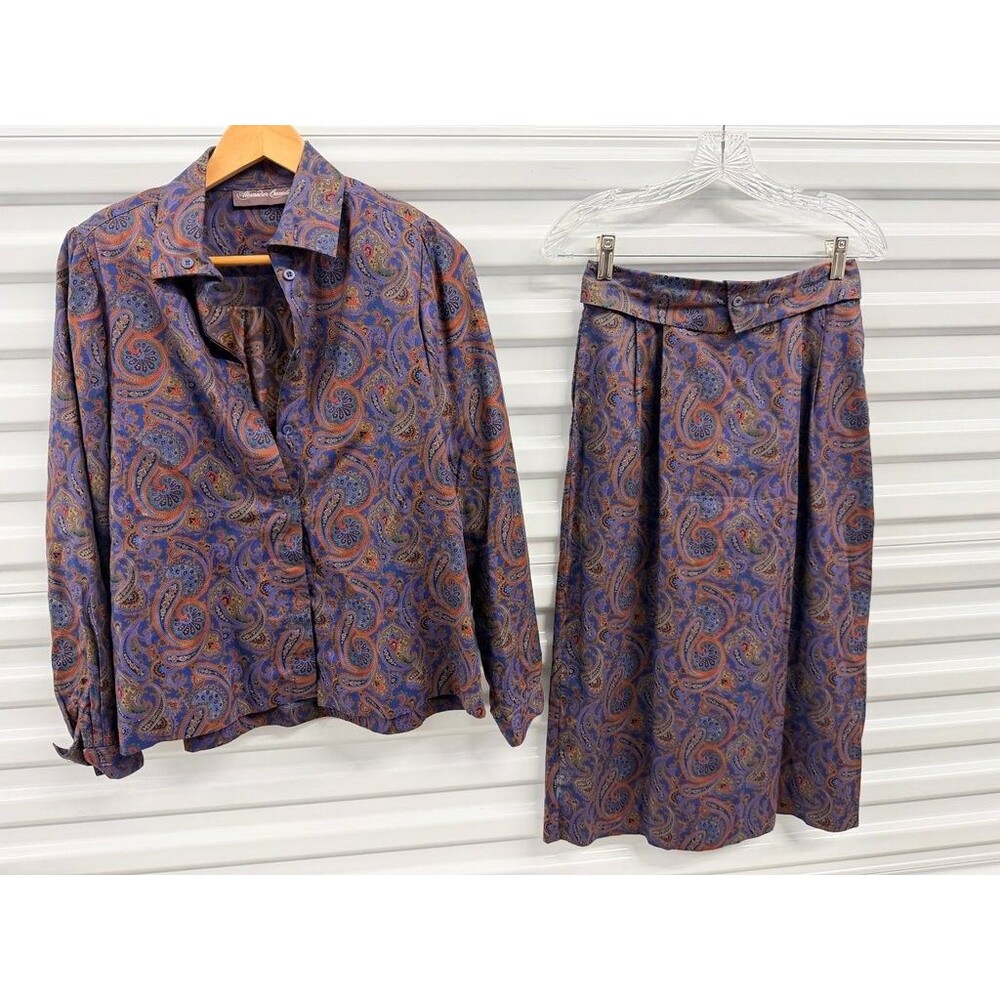 Alexander Campbell Paisley Blouse and Skirt Set